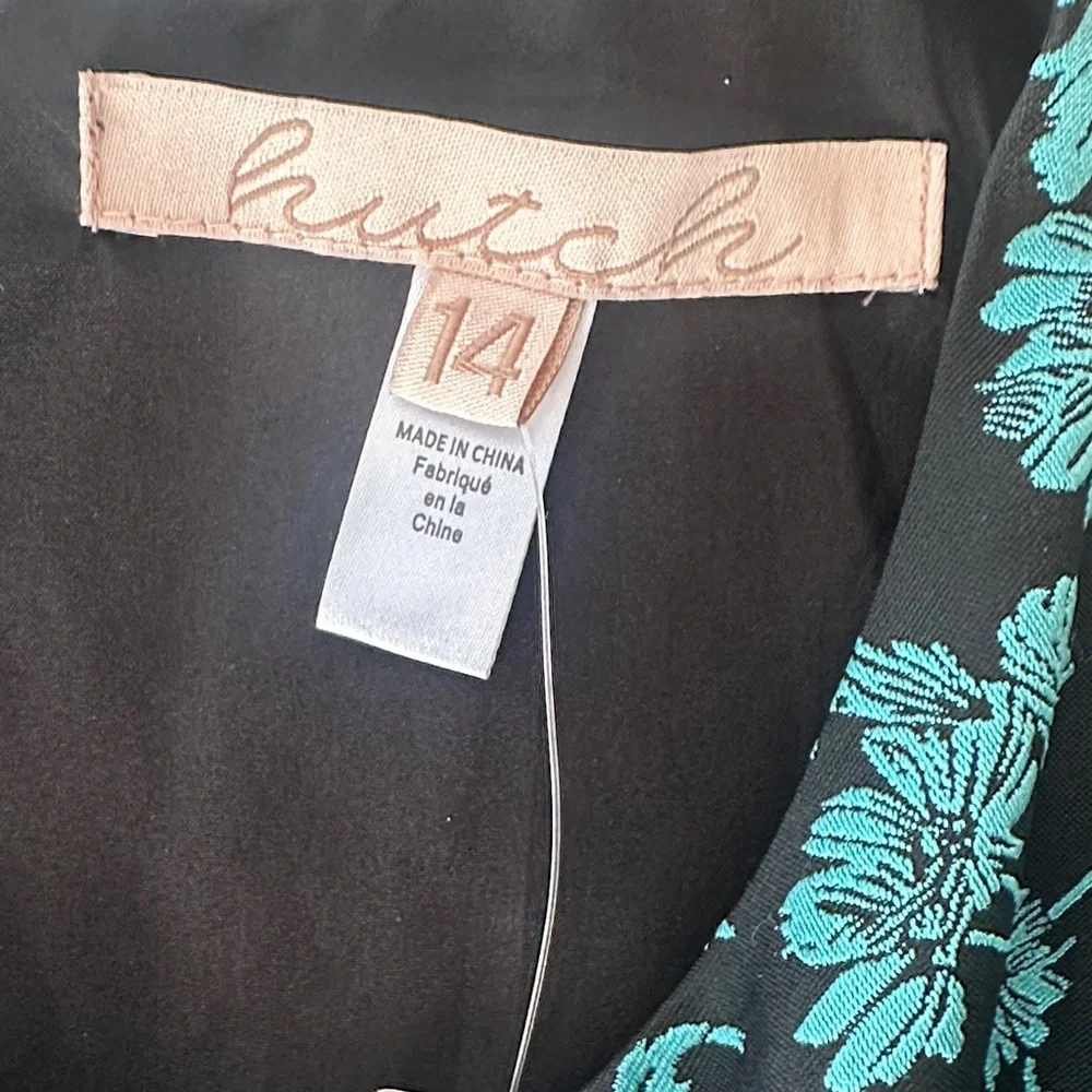 Anthropologie Hutch Floral Cutout Dress Wedding Guest Cocktail Size 14 NWT - Picture 3 of 5